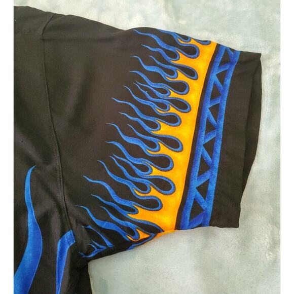 Wingo Shirt Mens XXLarge XXL Short Sleeve FLAMES - Picture 4 of 8